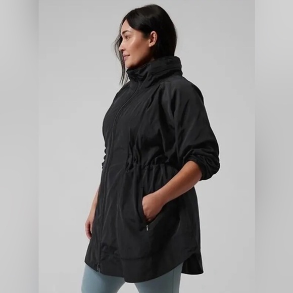 NWT Athleta Drip Drop Black Jacket Size 3X. - Picture 2 of 10